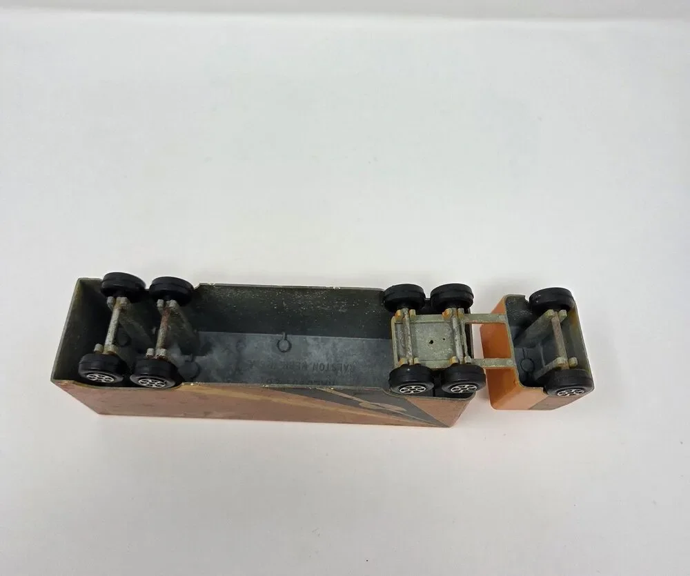 Vintage‎ Ralstoy Allied Van Lines Semi Truck Trailer Metal Toy 9” USA